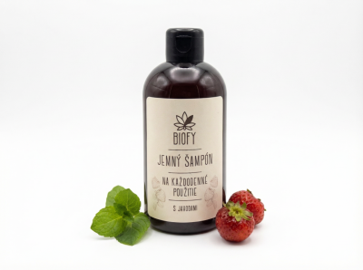 Jemný Šampon na každodenní použití - s jahodami, 250ml